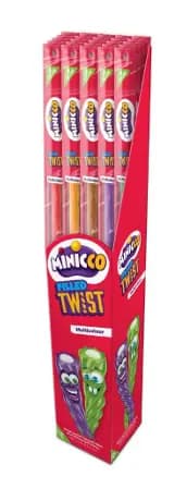 Фото товара: Мармелад Minucco 26GR Мультиколор полосы MULTIFLAVOUR FILLED TWIST, 26 г